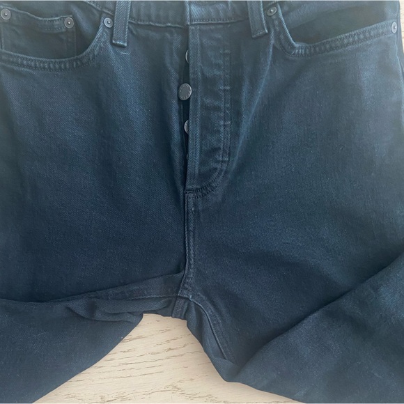 Aritzia Denim Forum Marianne Flare Jeans 26 Black Mid Rise EUC - Picture 9 of 11